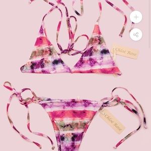 Chloe Rose Dream On Side Tie Bottom in Tie Dye